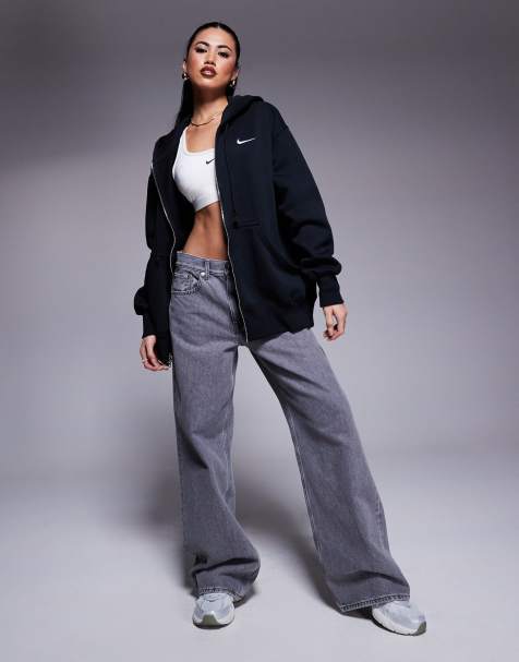 Nike - Phoenix - Mix en match - Fleece co-ord set in zwart - view 1