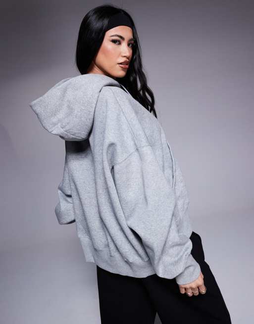Nike Phoenix over-oversized hoodie in gray, 3 of 4