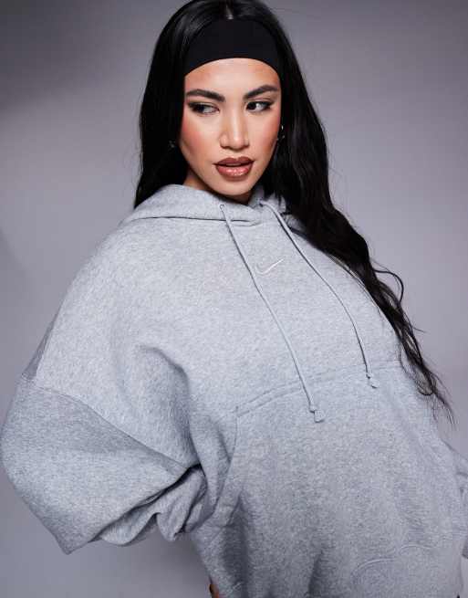 Nike Phoenix over-oversized hoodie in gray, 4 of 4