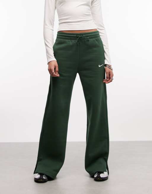 Nike - Phoenix - Pantalon de jogging ample en molleton à taille haute - Vert, 2 de 5