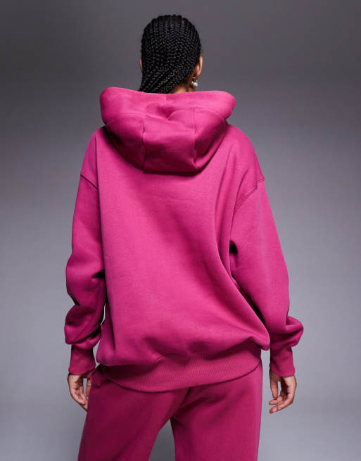 Nike - Phoenix - Sweat à capuche oversize molletonné - Rose, 4 de 4
