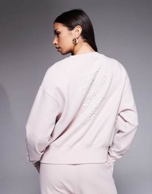 Nike - Phoenix - Sweat oversize en molleton - Rose
