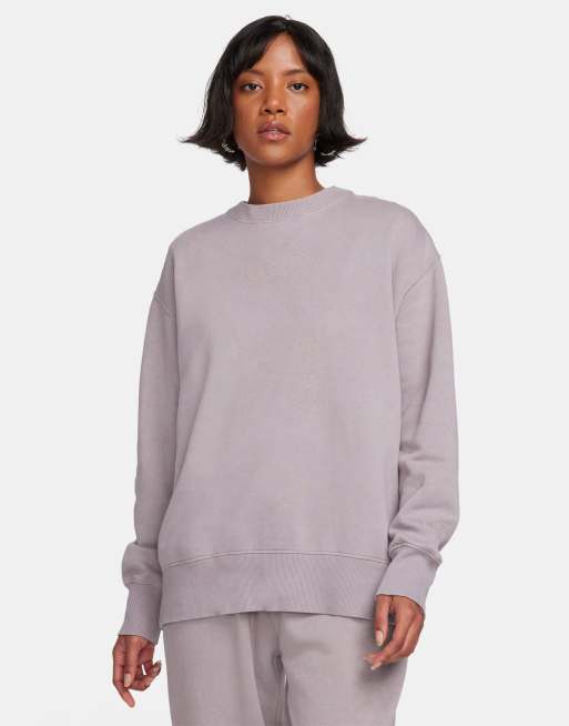 Nike Phoenix sweatshirt in washed violet | ASOS