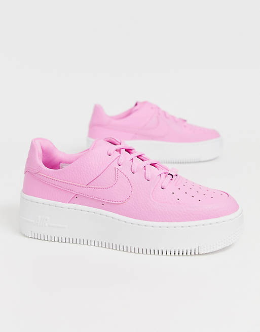 Nike pink air force 1 sage low sneakers