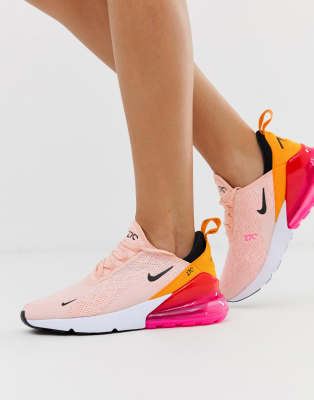 nike pink and orange air max