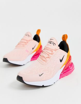 nike pink air max 270 trainers