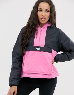 nike black and pink jacket