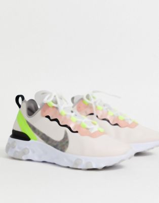Nike pink and Green React Element 55 