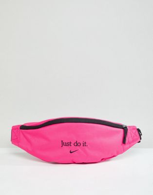 Nike Pink Embroidered Logo Heritage Bum 