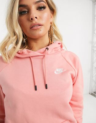 Nike pink essentials hoodie | ASOS