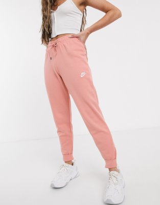 pink nike sweat shorts