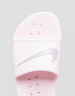 pink sliders nike