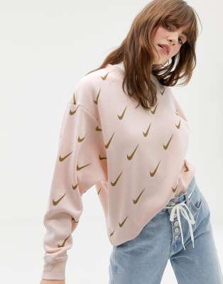 striped sleeve sweatshirt