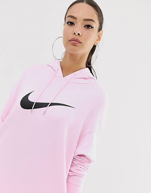 crisantemo bosquejo lago Nike Pink Swoosh Hoodie Dress | ASOS