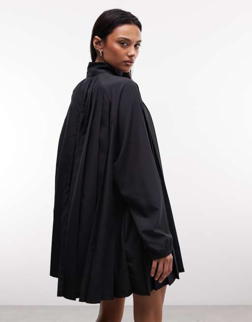 Nike pleated mini dress in black, 4 of 4