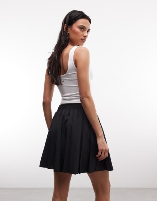 Nike pleated mini skirt in black , 4 of 5