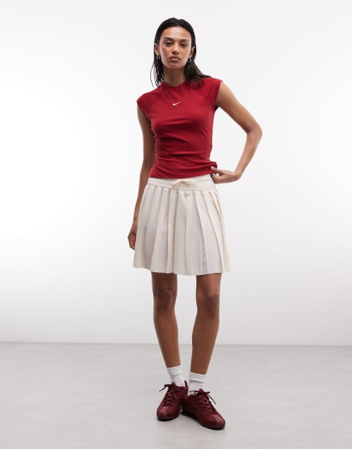 Nike pleated skirt in beige, 2 of 5