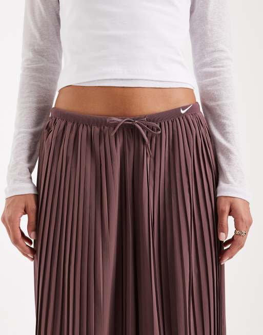 Nike pleated skirt in brown , 4 of 5