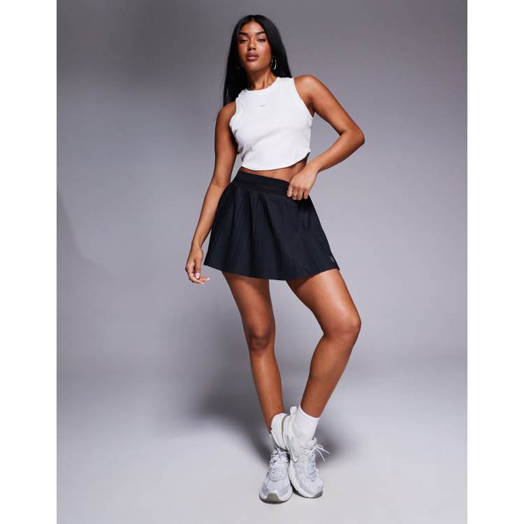 Nike pleated tennis skirt in black ASOS