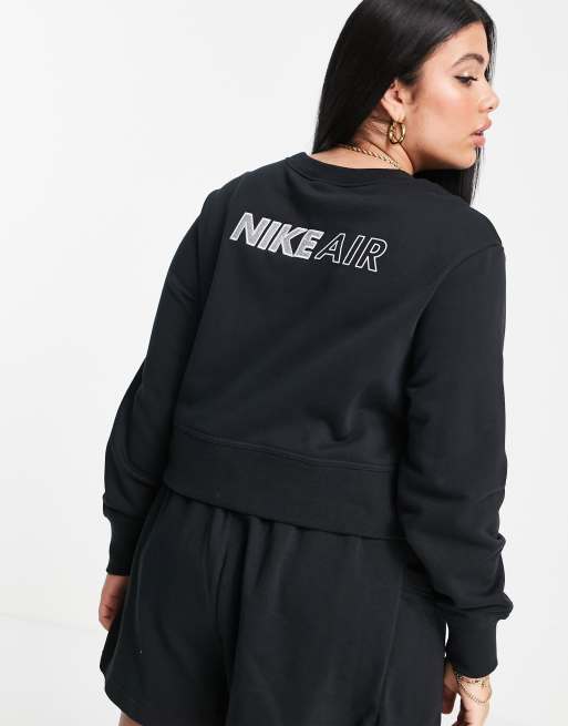 Nike Plus – Air – Czarna krótka polarowa bluza, 2 z 4