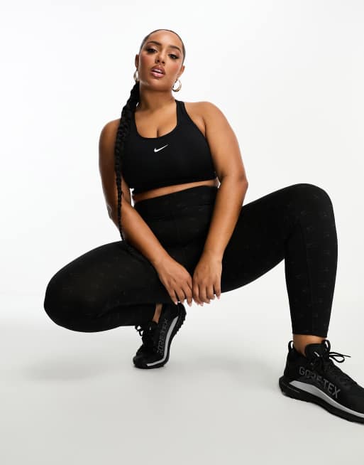 Nike – Pro Training – Kurz geschnittene Leggings in Schwarz mit