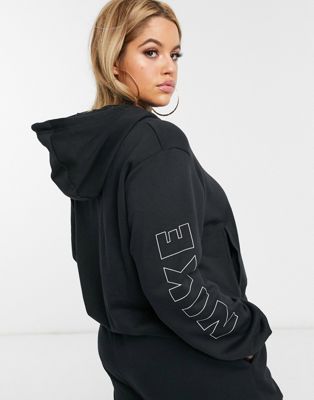 nike hoodie with logo on sleeve