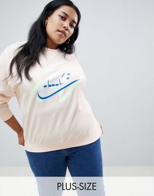 Nike Plus - Archive - Perzikkleurig sweatshirt met logo-Oranje