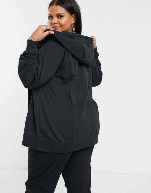 Nike Plus black essentials zip through hoodie