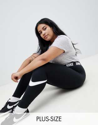 Nike Plus black high waist logo leggings