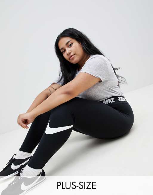 Nike plus black high waist logo leggings