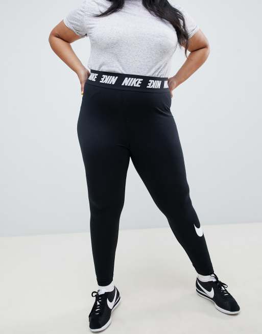 Nike black logo store waistband legasee leggings