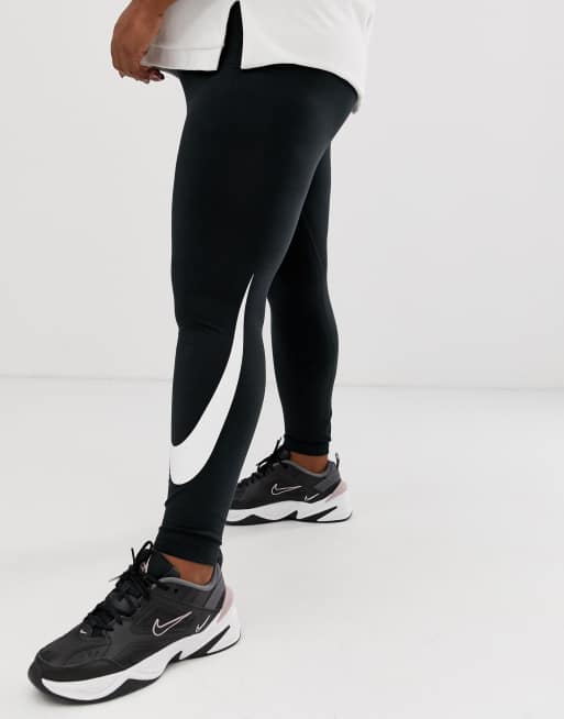 Nike plus black swoosh leggings ASOS