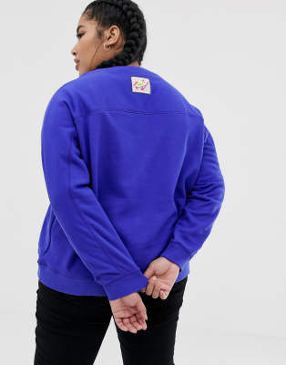 nike archive blue graphic logo sweatshirt