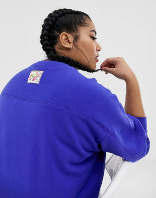 nike archive blue graphic logo sweatshirt