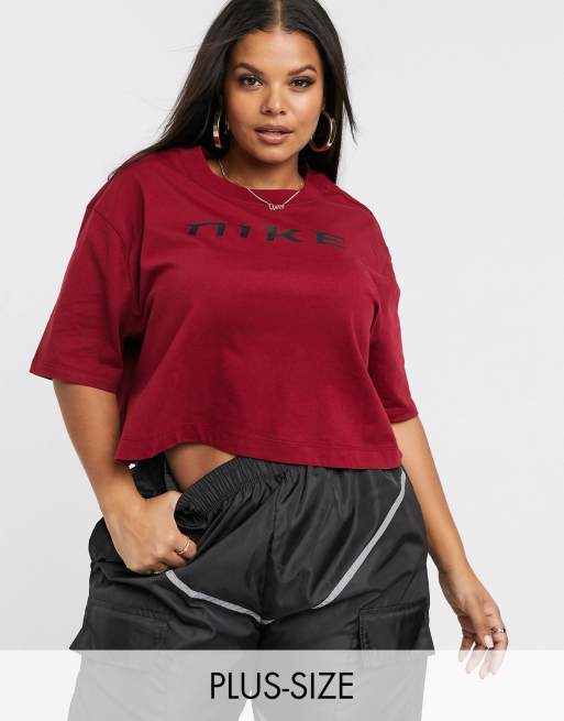 plus size crop t shirt