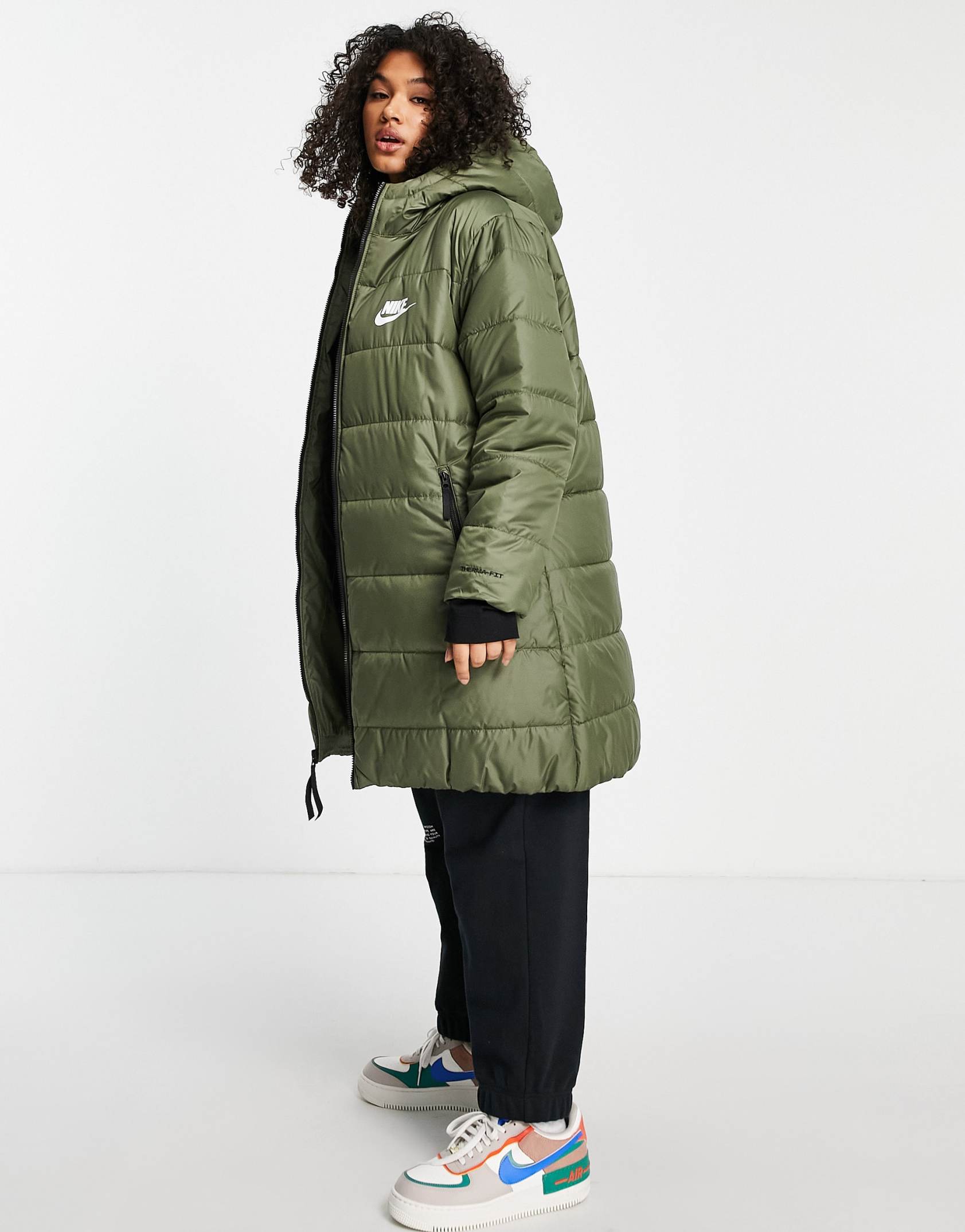 Nike longline padded jacket sale