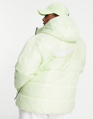 green nike padded jacket