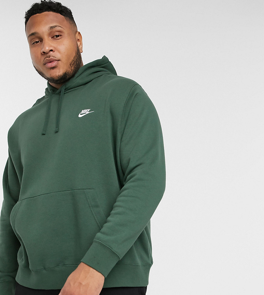Nike Plus Club hoodie in khaki-Green