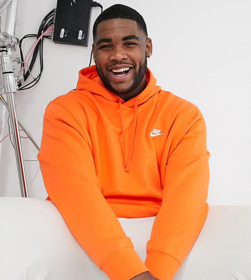 Nike Plus Club hoodie in orange