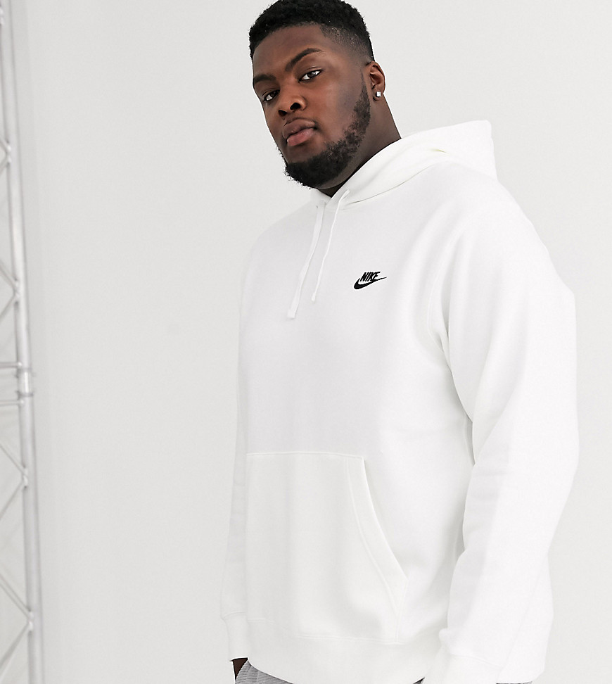Nike Plus Club hoodie in white