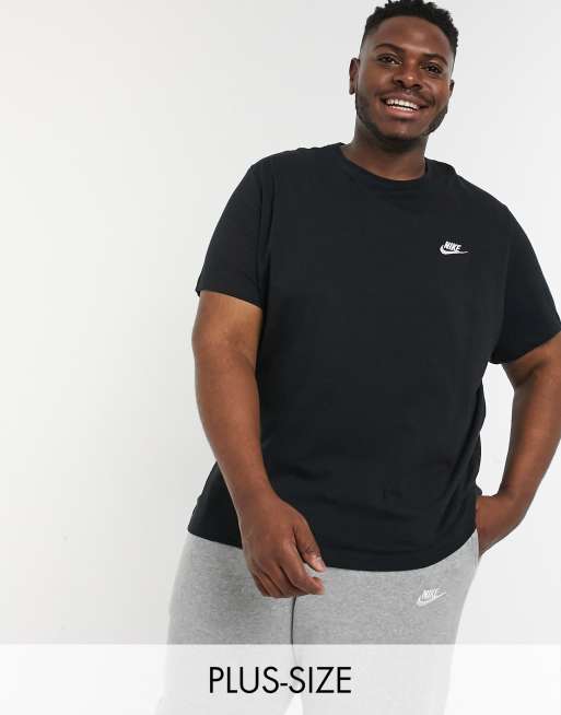 nike sportswear club t shirt black