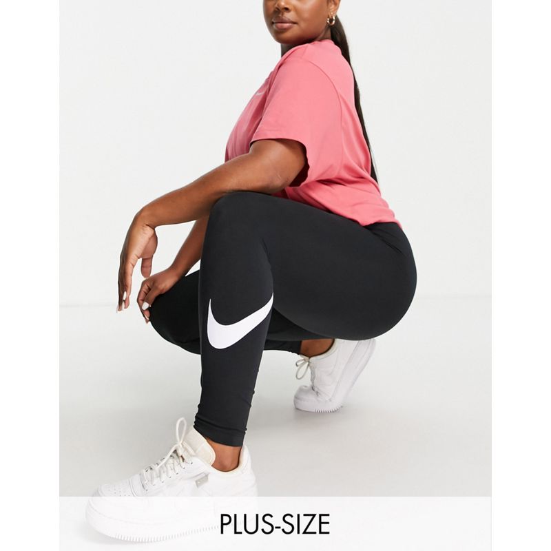 EVLPA Donna Nike Plus - Essential - Leggings con logo Nike neri