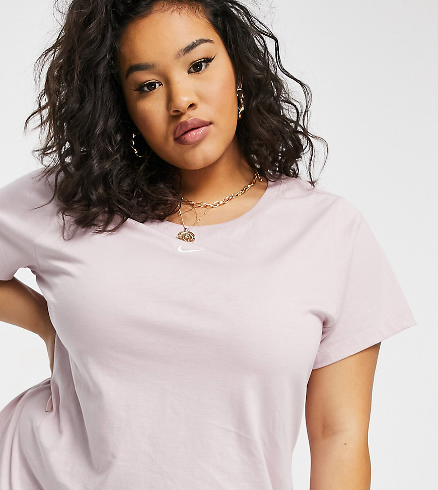Nike Plus essential relaxed fit t-shirt in light pink