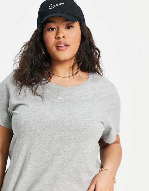 Nike Plus – Essential – Szary luźny T-shirt WBUT