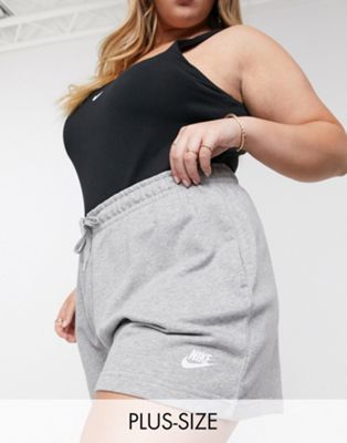 Nike Plus essentials shorts in mid grey 