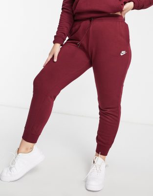 nike burgundy track pants