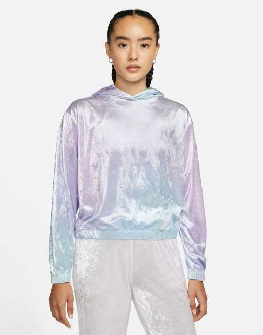 Nike Plus Femme Pack oversized iridescent velour hoodie in multi