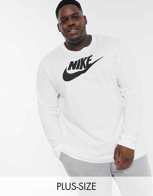 Nike Plus Futura Icon long sleeve t-shirt in white