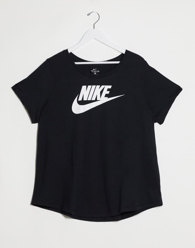 Nike Plus Futura logo t-shirt in black