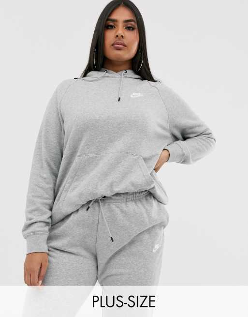 Nike grey essentials hoodie sale